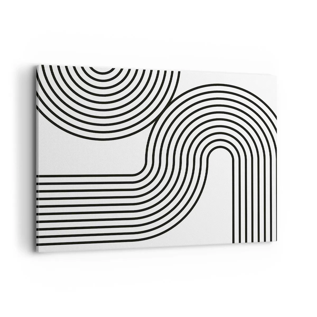 Schilderen op canvas - In de bocht - 100x70 cm