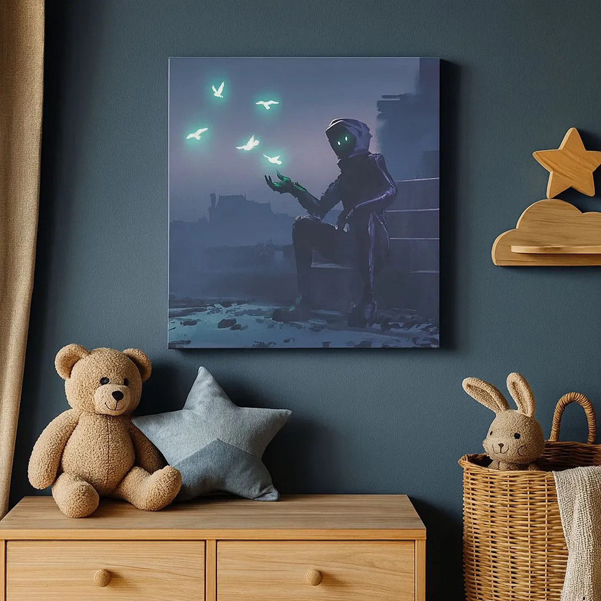 Schilderen op canvas - Het leven komt terug - 30x30 cm