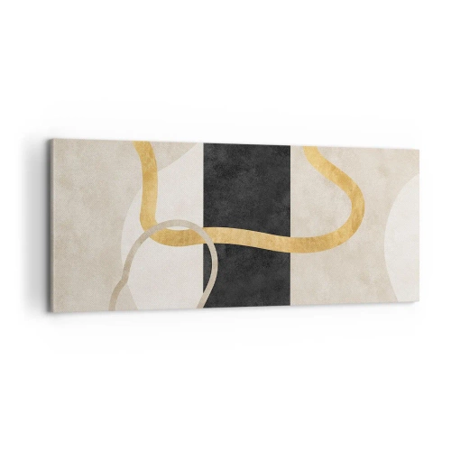 Schilderen op canvas - Verwarde vormen - 100x40 cm