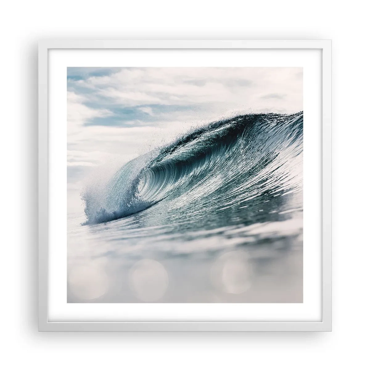 Poster in een witte lijst - Waterpiek - 50x50 cm