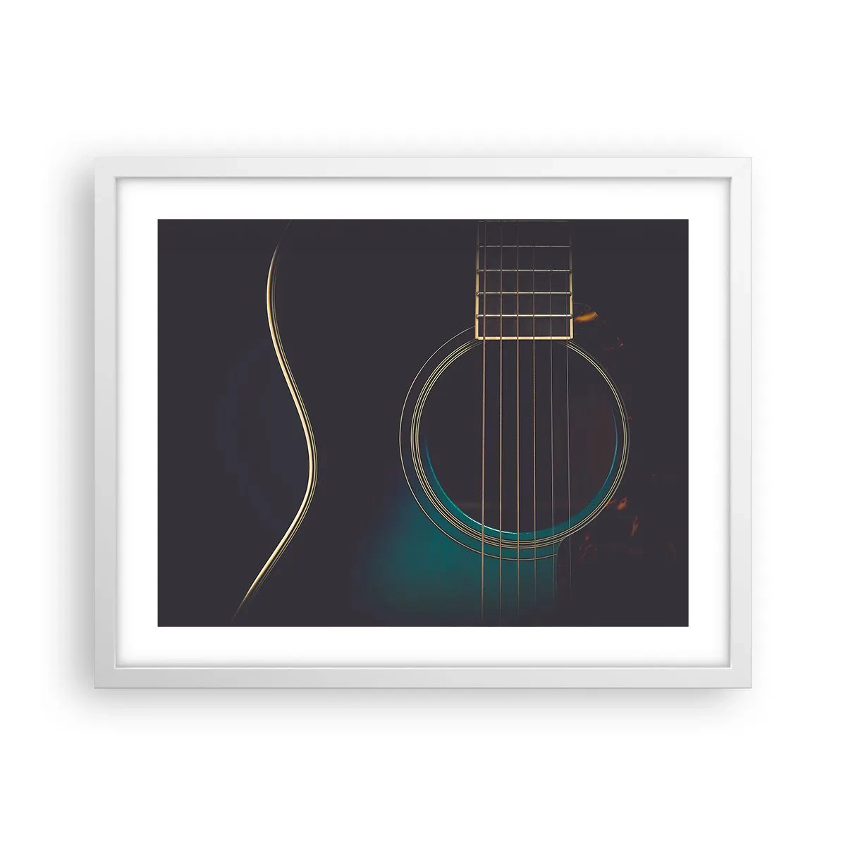 Poster in een witte lijst - Nog even voordat het klinkt - 50x40 cm