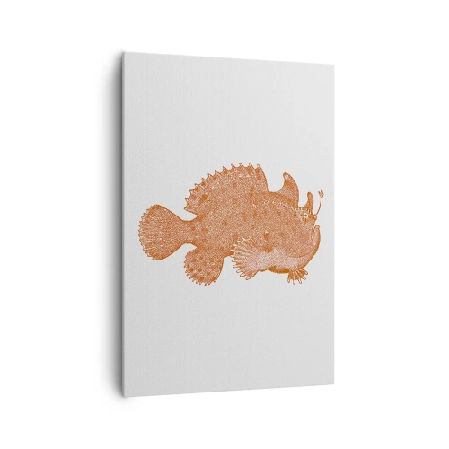 Schilderen op canvas - En toch een vis - 70x100 cm