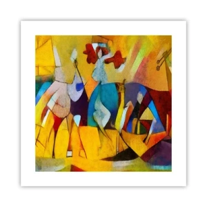 Poster - Zon - leven - vreugde - 40x40 cm