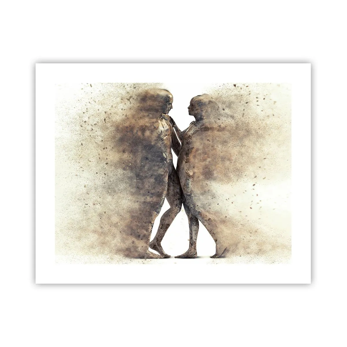 Poster - Ze verrezen uit het stof tot liefde - 50x40 cm
