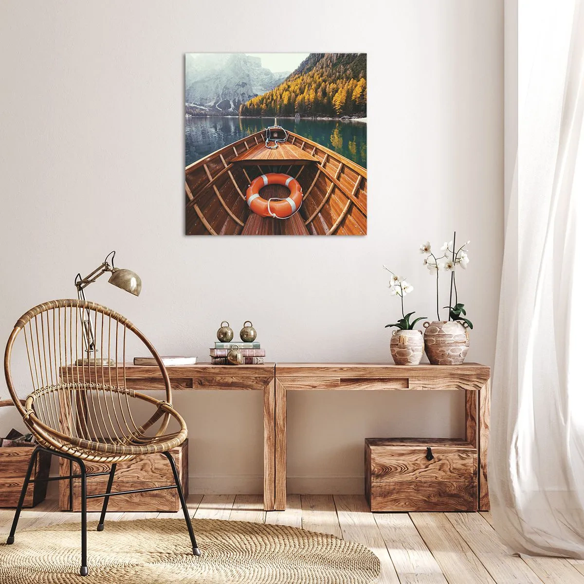 Schilderen op canvas - Bergtocht - 40x40 cm
