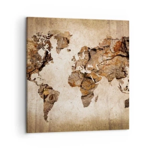 Schilderen op canvas - Ontdekking van de wereld - 50x50 cm