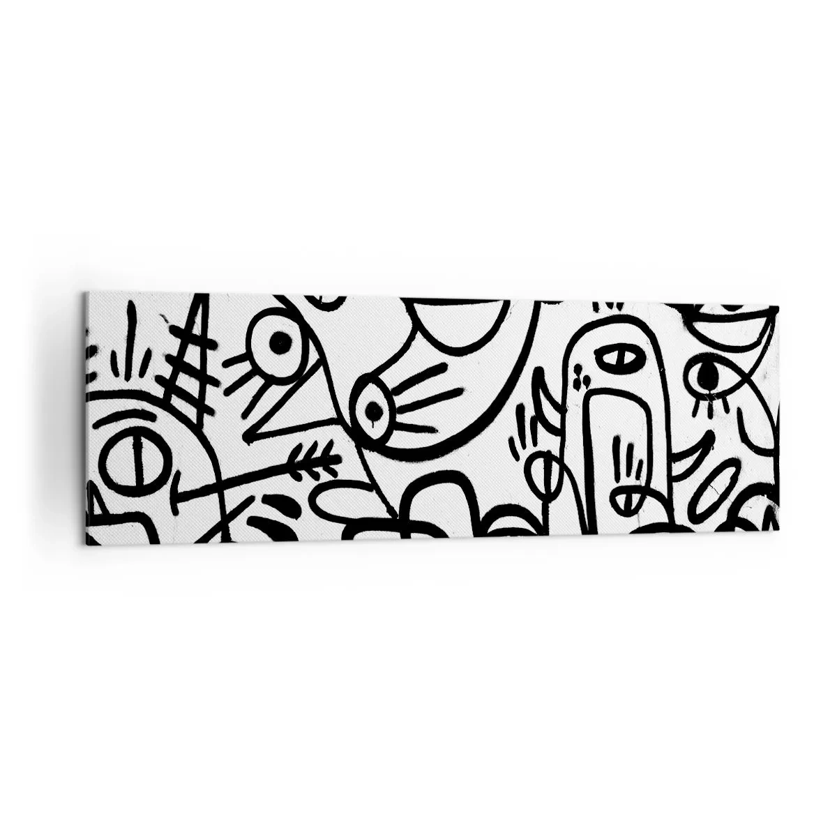 Schilderen op canvas - Gezichten en luchtspiegelingen - 160x50 cm