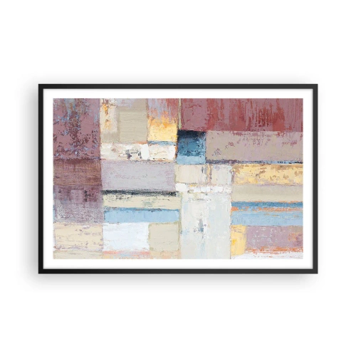 Poster in een zwarte lijst - De rust van geometrie - 91x61 cm