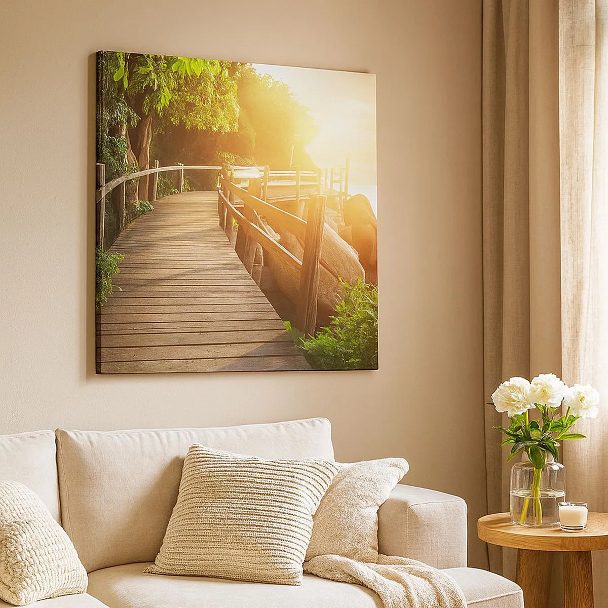 Schilderen op canvas - Nog een beurt, nog een wonder - 30x30 cm