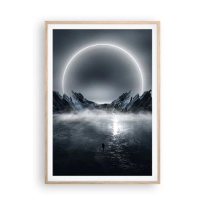 Een poster in een licht eiken lijst - Einde van het verhaal - 70x100 cm