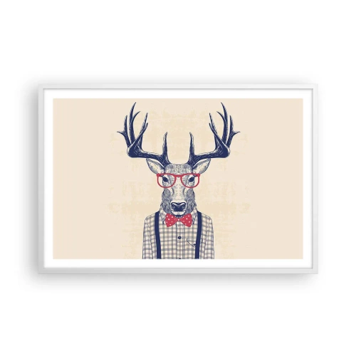 Poster in een witte lijst - Een grappig extravaganza - 91x61 cm