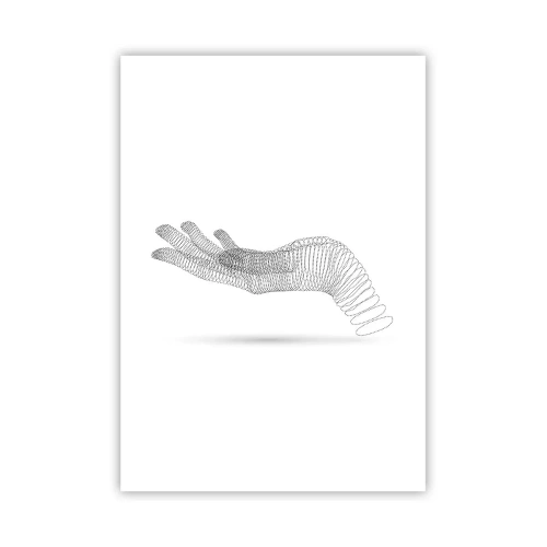 Poster - Veerkrachtige hand - 70x100 cm