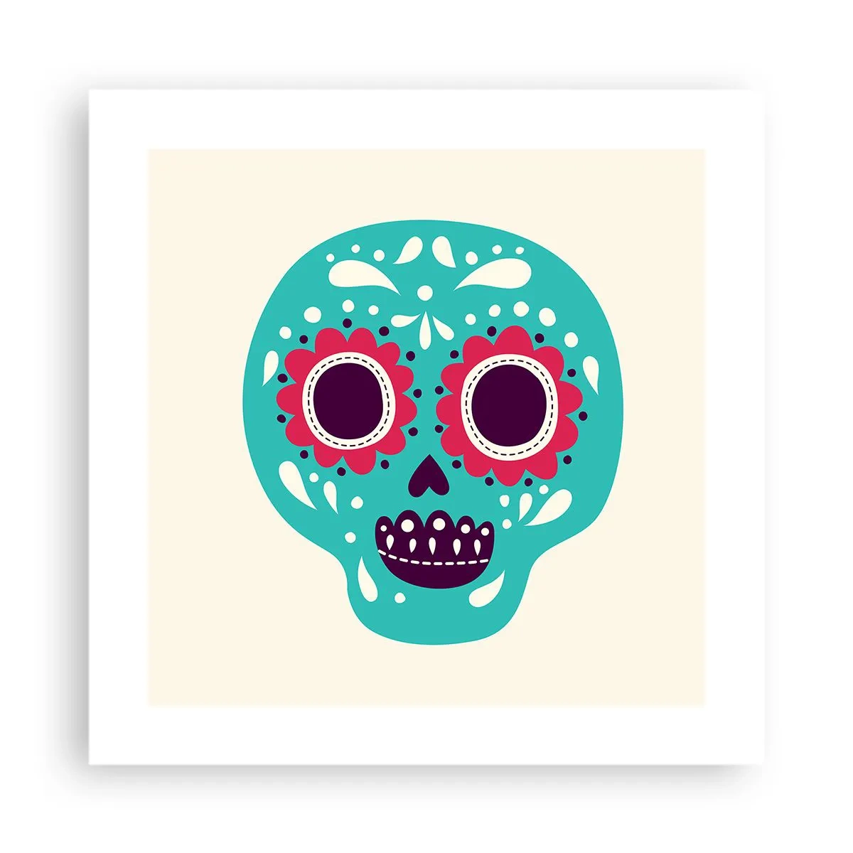 Poster - Leven – plezier tot de dood - 40x40 cm