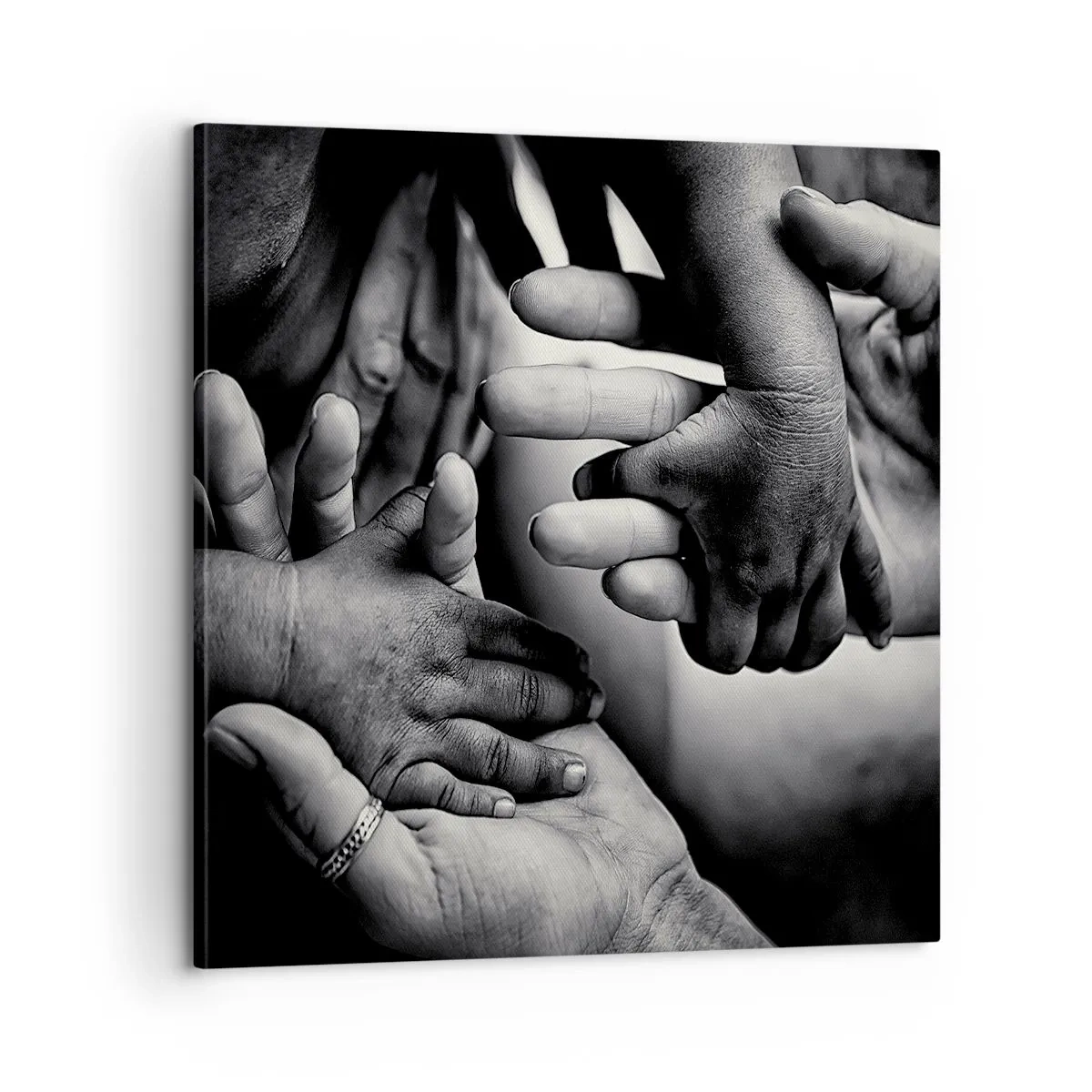 Schilderen op canvas - Om mens te zijn - 60x60 cm