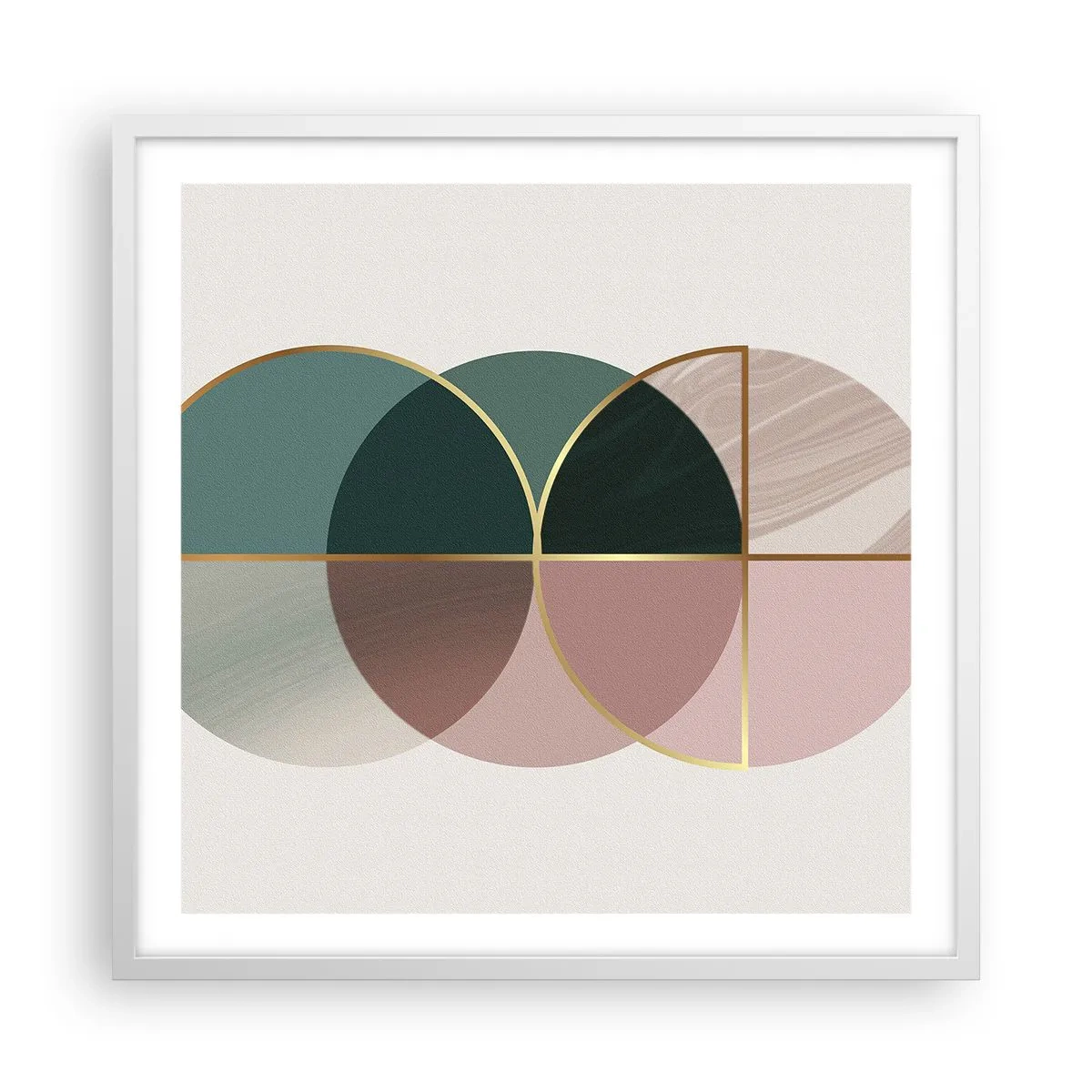 Poster in een witte lijst - Wiel voor wiel... - 60x60 cm