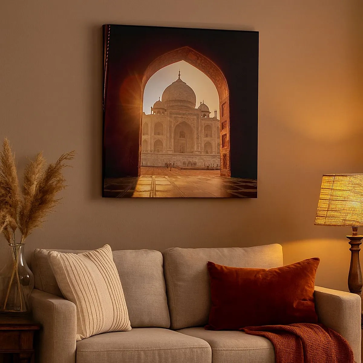 Schilderen op canvas - Een monument voor onaardse liefde - 30x30 cm