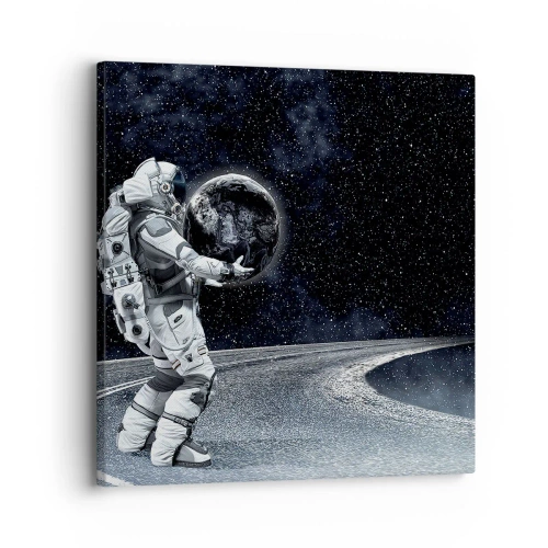 Schilderen op canvas - Op de Melkweg - 30x30 cm