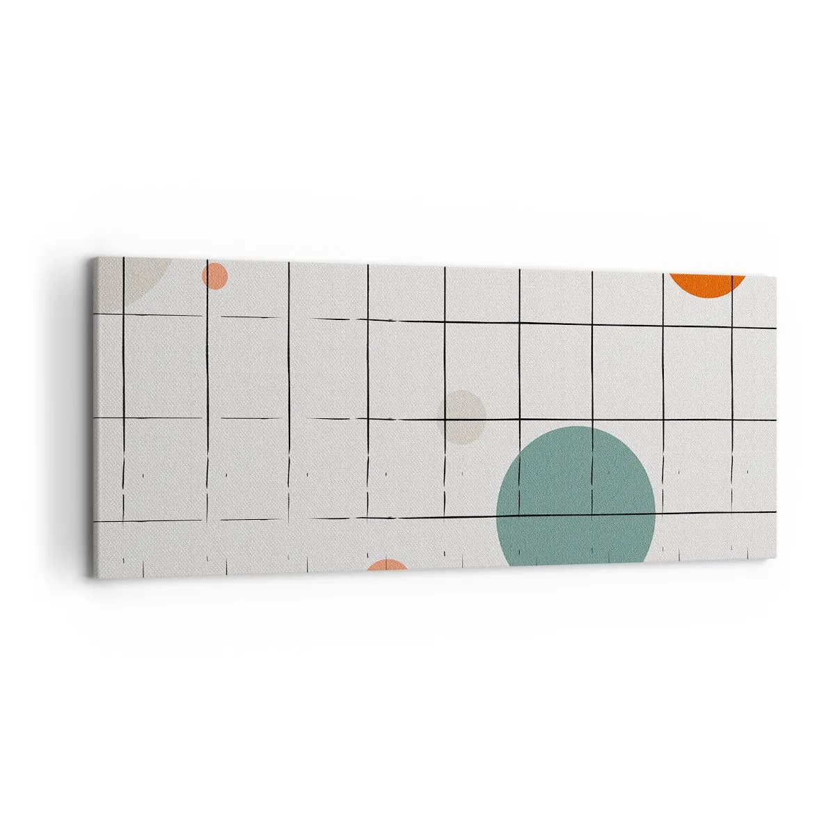 Schilderen op canvas - Gevangen. Wij of zij? - 120x50 cm