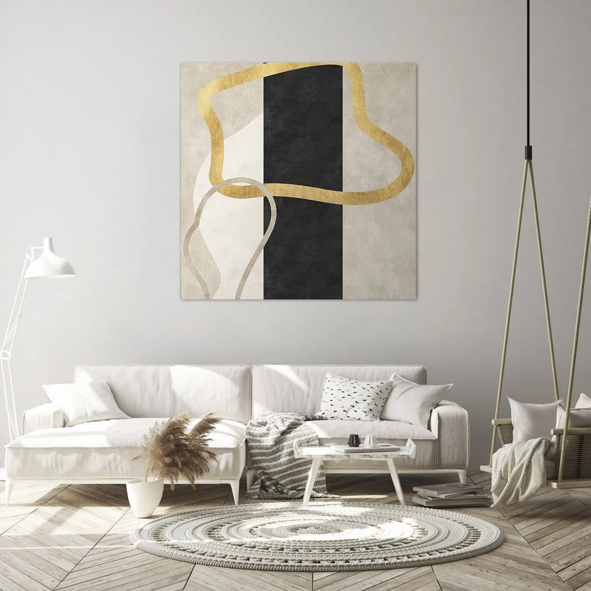 Schilderen op canvas - Verwarde vormen - 50x50 cm