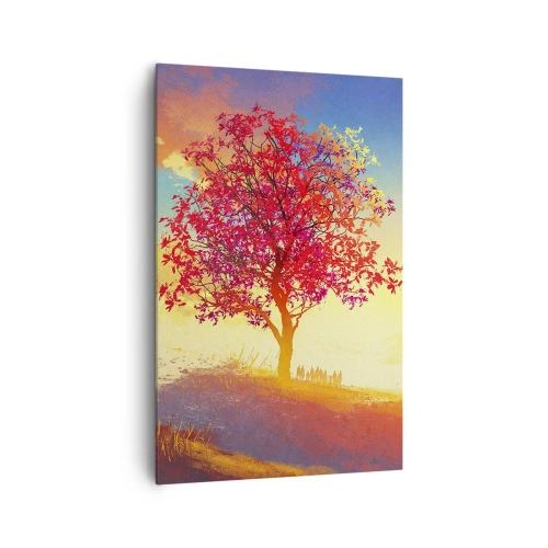 Schilderen op canvas - Pelgrim bij de bestemming - 80x120 cm