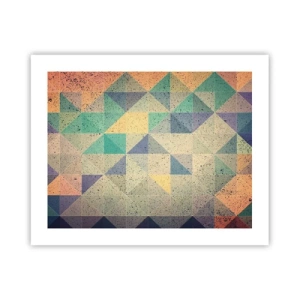 Poster - Republiek van driehoeken - 50x40 cm