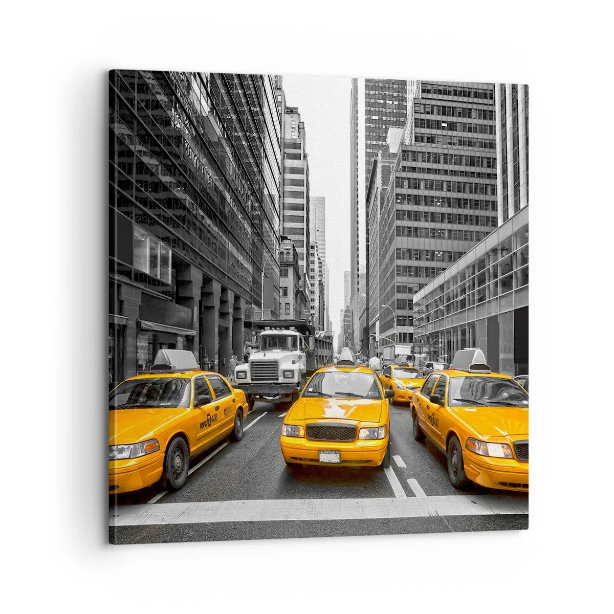 Schilderen op canvas - Wij geven de stad de kleuren - 60x60 cm