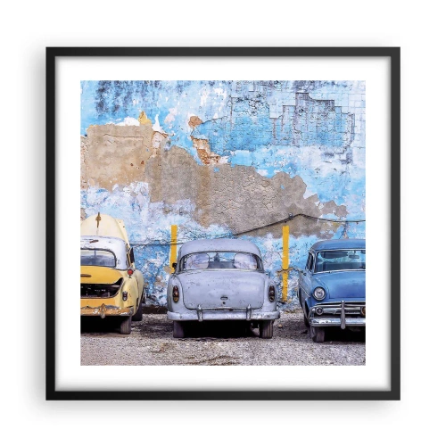 Poster in een zwarte lijst - Veteranenbijeenkomst - 50x50 cm