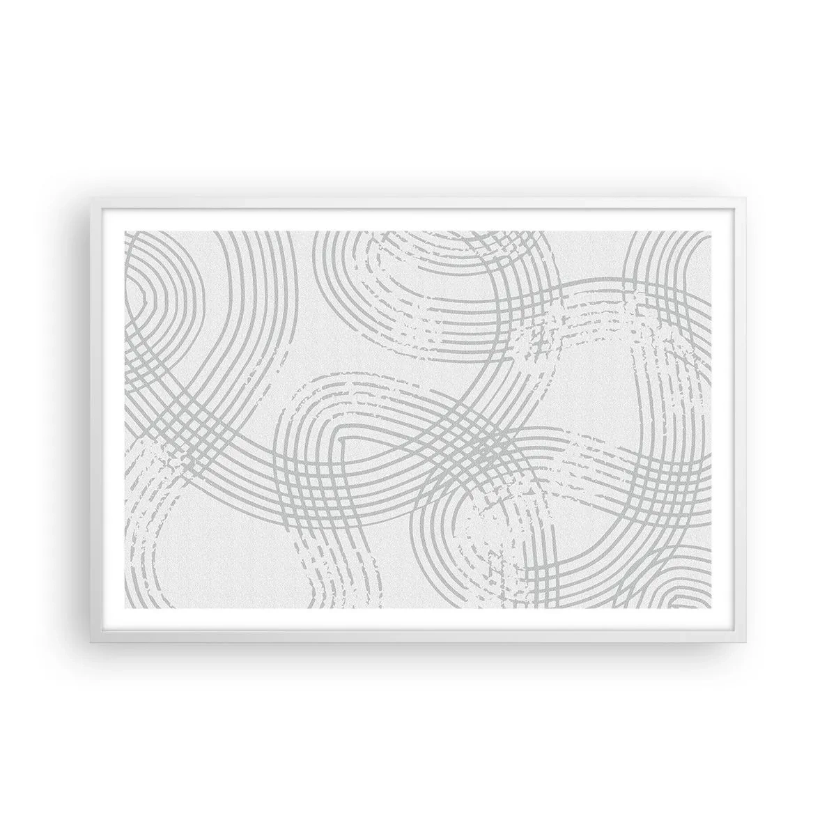 Poster in een witte lijst - Er is geen rechte weg - 91x61 cm