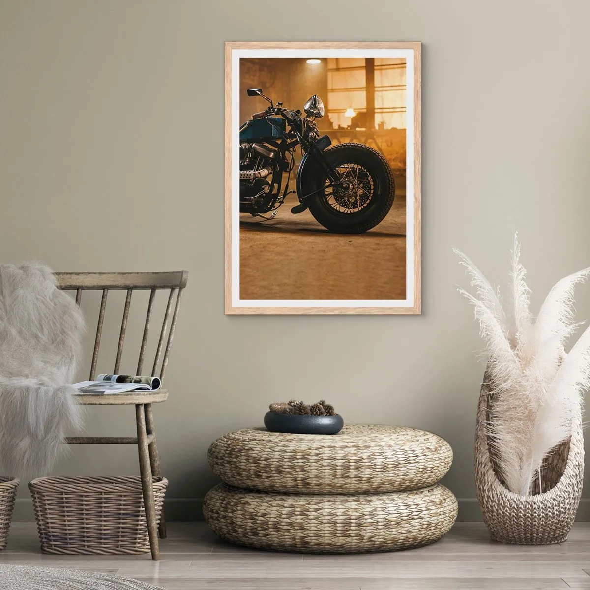 Een poster in een licht eiken lijst - Ik kan alles  - 50x70 cm