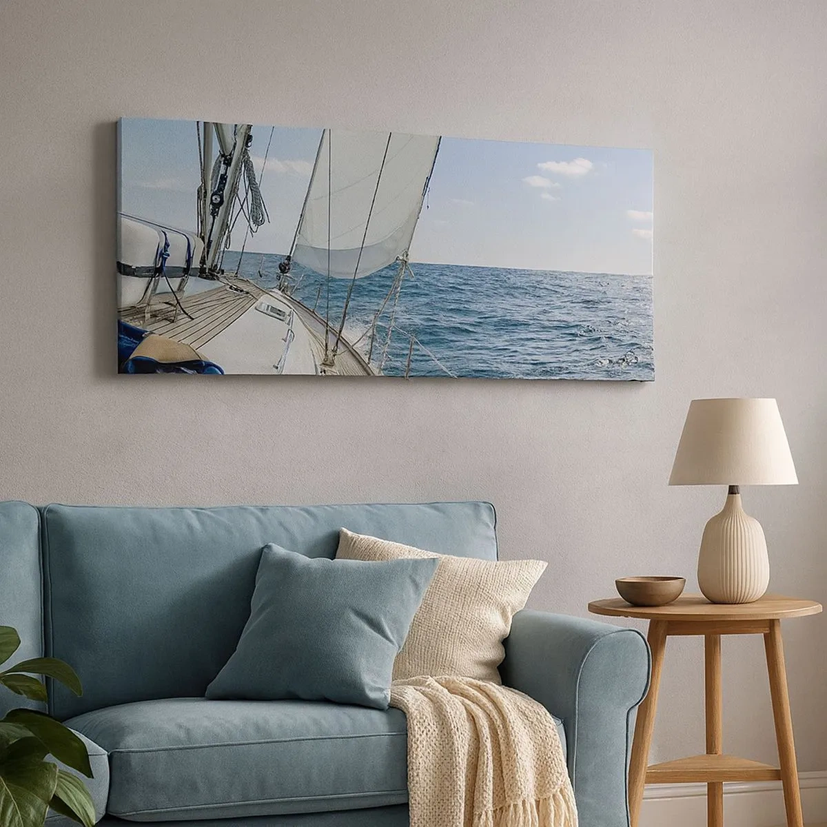 Schilderen op canvas - Ahoi, avontuur - 100x40 cm