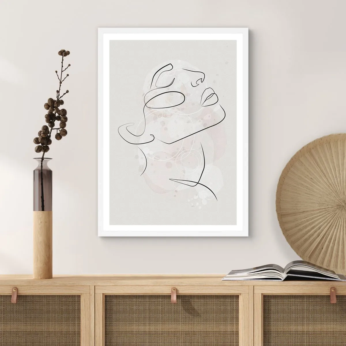 Poster in een witte lijst - De omtrek van een droom - 30x40 cm