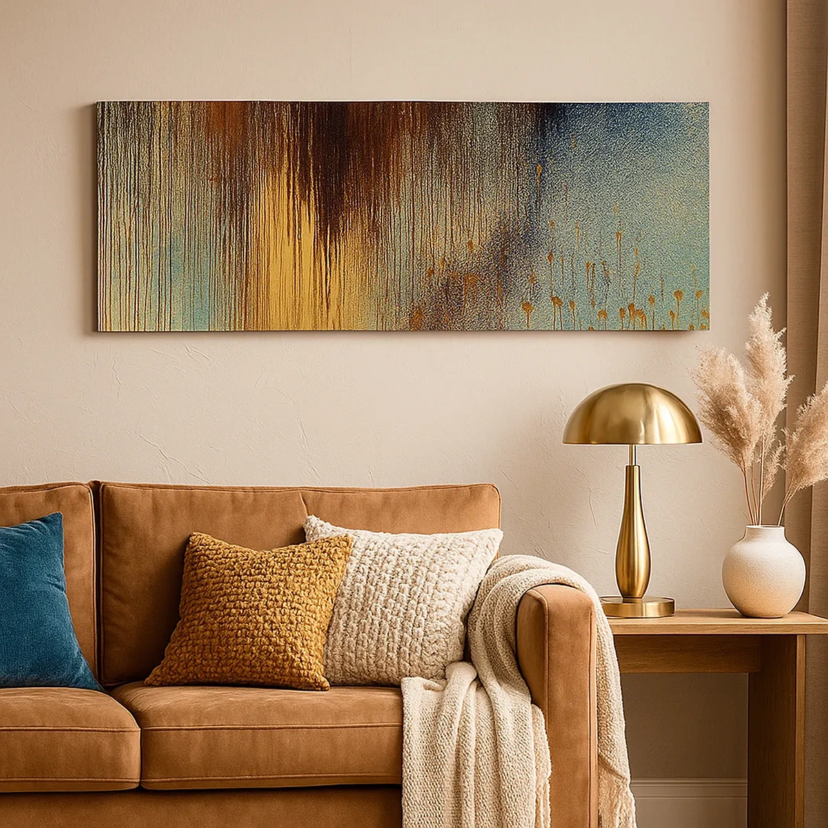 Schilderen op canvas - Een niet toevallig kleurrijke compositie - 30x30 cm