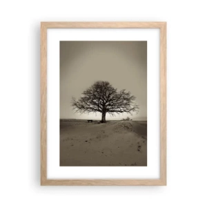 Een poster in een licht eiken lijst - Van hier tot in de eeuwigheid - 30x40 cm