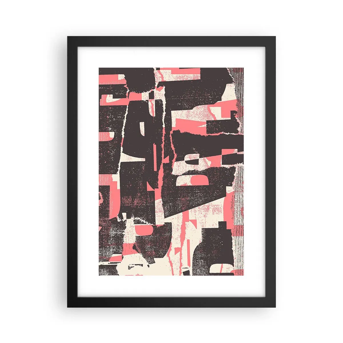 Poster in een zwarte lijst - Al dit lawaai - 30x40 cm