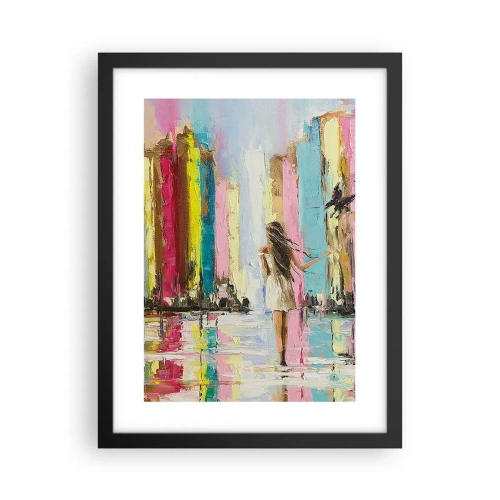 Poster in een zwarte lijst - Volg mij - 30x40 cm