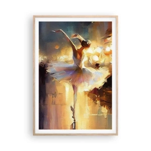 Een poster in een licht eiken lijst - Wonder op straat - 70x100 cm