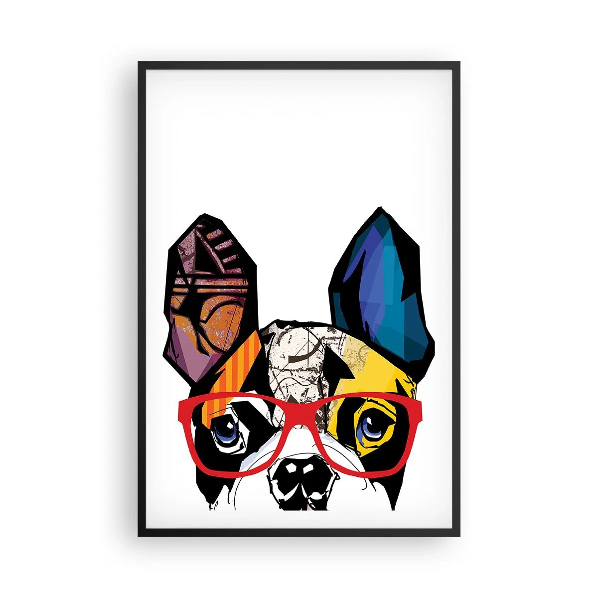 Poster in een zwarte lijst - intellectueel - 61x91 cm