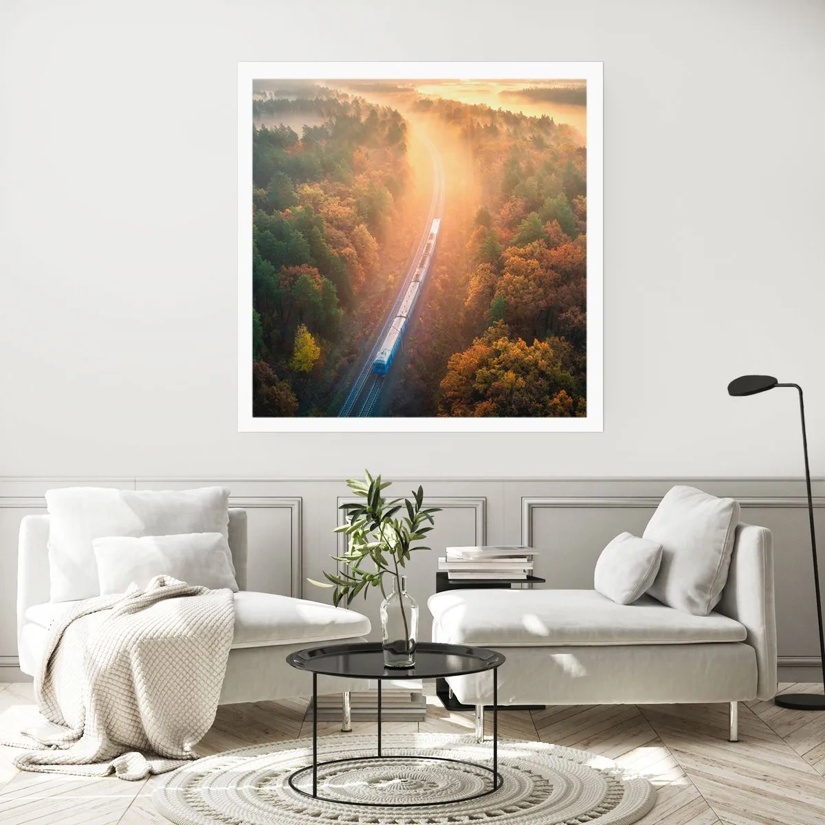Poster - Herfst reis - 40x40 cm