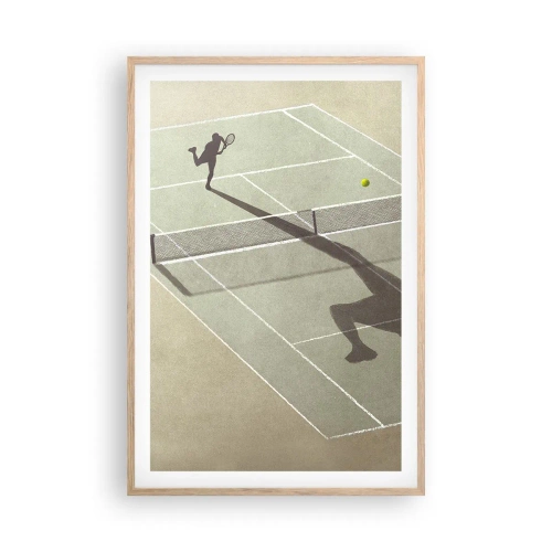 Een poster in een licht eiken lijst - Jezelf overwinnen - 61x91 cm