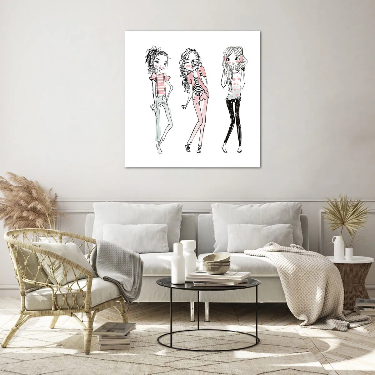 Schilderen op glas - Het zal zijn, het zal leuk zijn - 30x30 cm