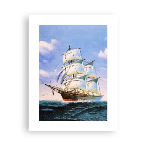 Poster - Trots met de wind - 30x40 cm