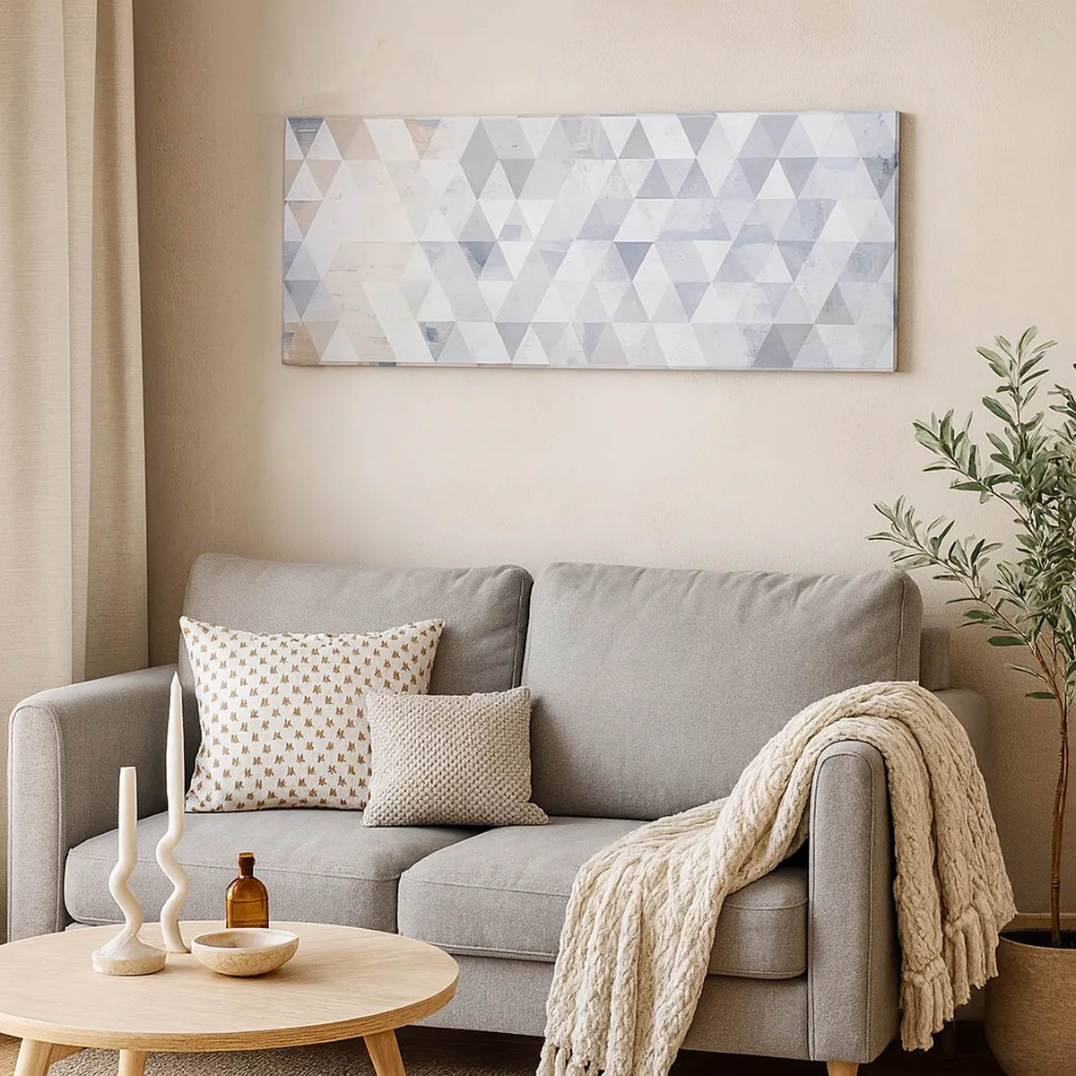 Schilderen op canvas - In ritme op drie - 30x30 cm