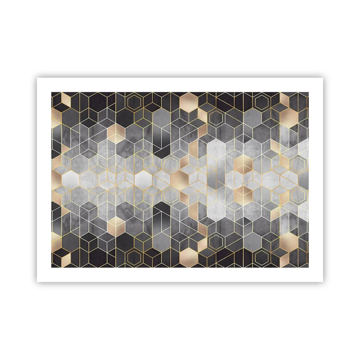 Poster - Diamant samenstelling - 70x50 cm