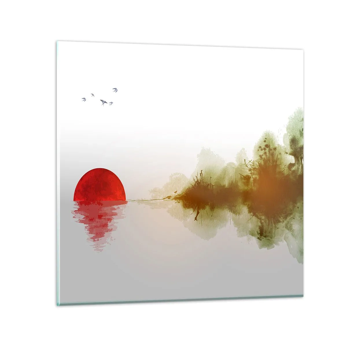 Schilderen op glas - Een belofte van vrede - 40x40 cm