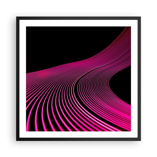 Poster in een zwarte lijst - Avenue van licht - 60x60 cm