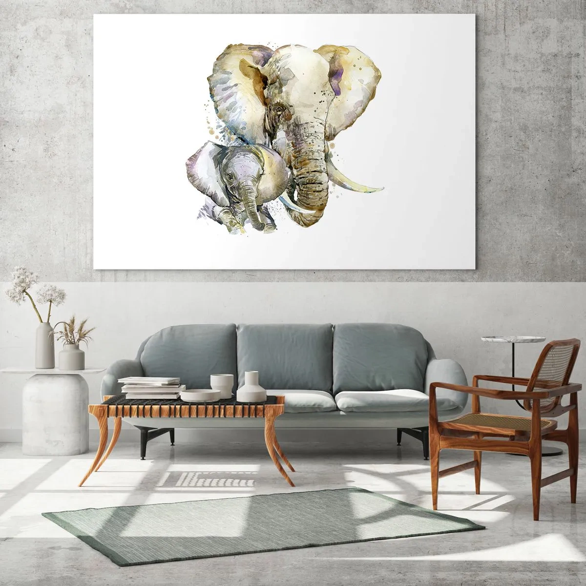 Schilderen op glas - Er gaat niets boven mama - 100x70 cm