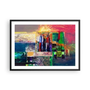 Poster in een zwarte lijst - Relaties en emoties - 70x50 cm