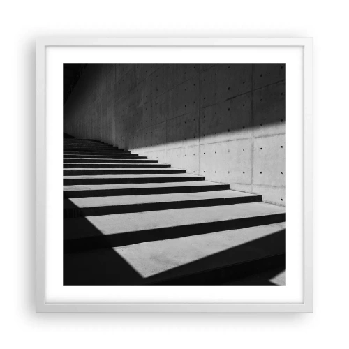 Poster in een witte lijst - De rauwe schoonheid van het modernisme - 50x50 cm