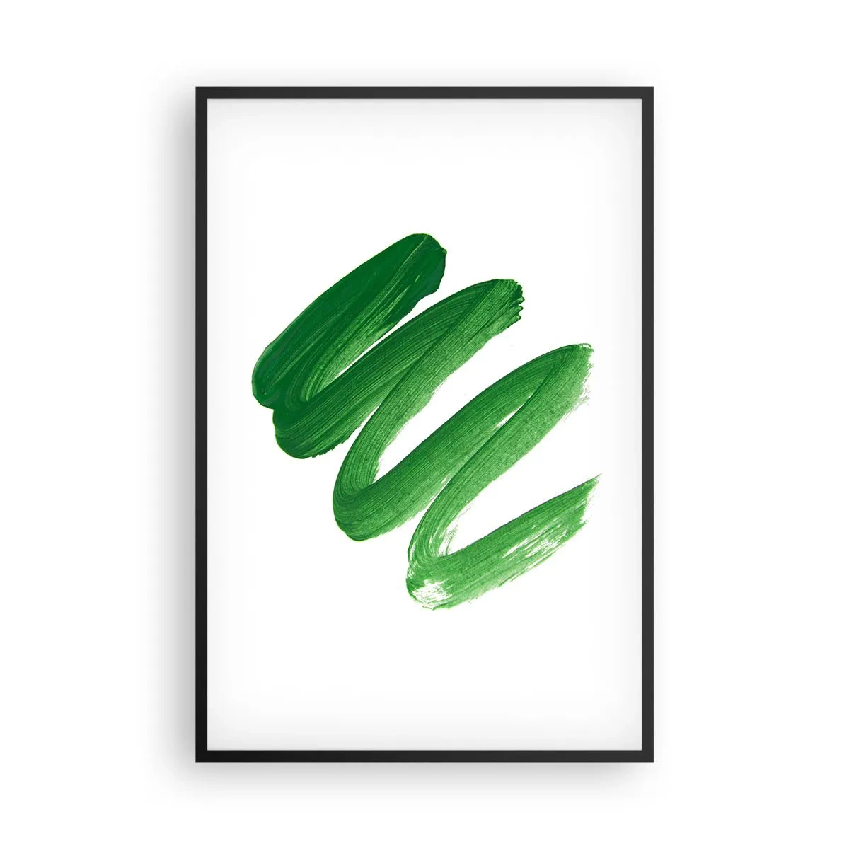 Poster in een zwarte lijst - Groene grap - 61x91 cm