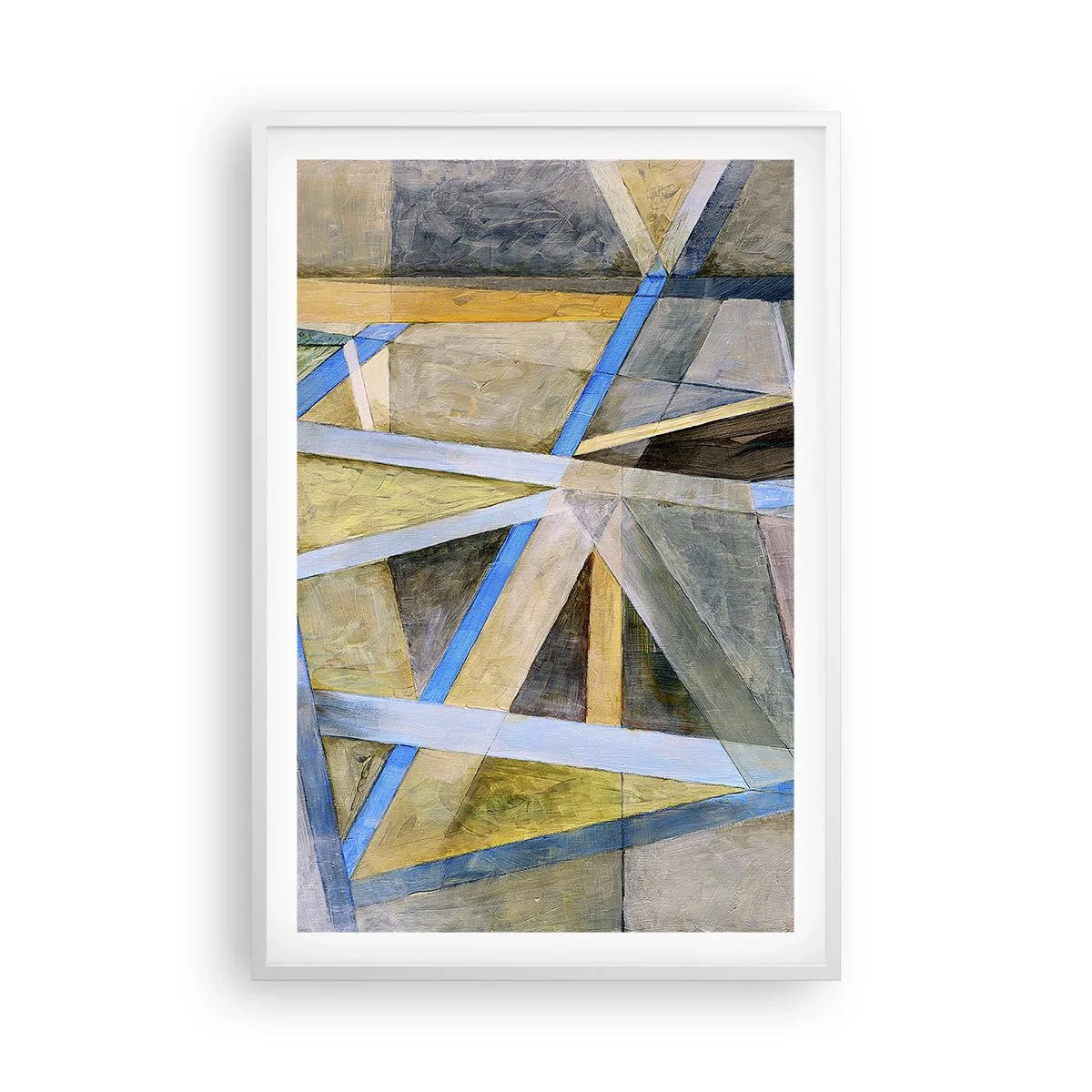 Poster in een witte lijst - Recht of diagonaal? - 61x91 cm